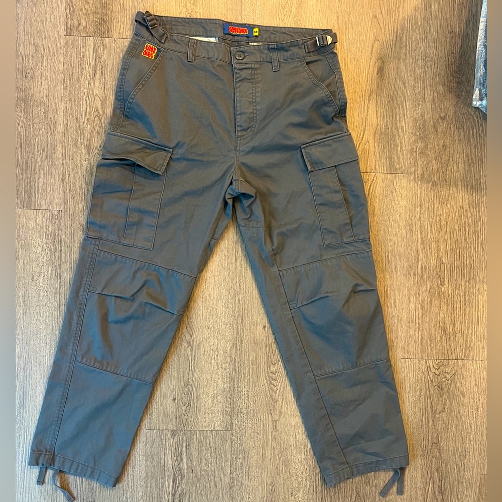 Empyre Relaxed Fit Gray Cargo Pants – Size 30W – Skater Vibe